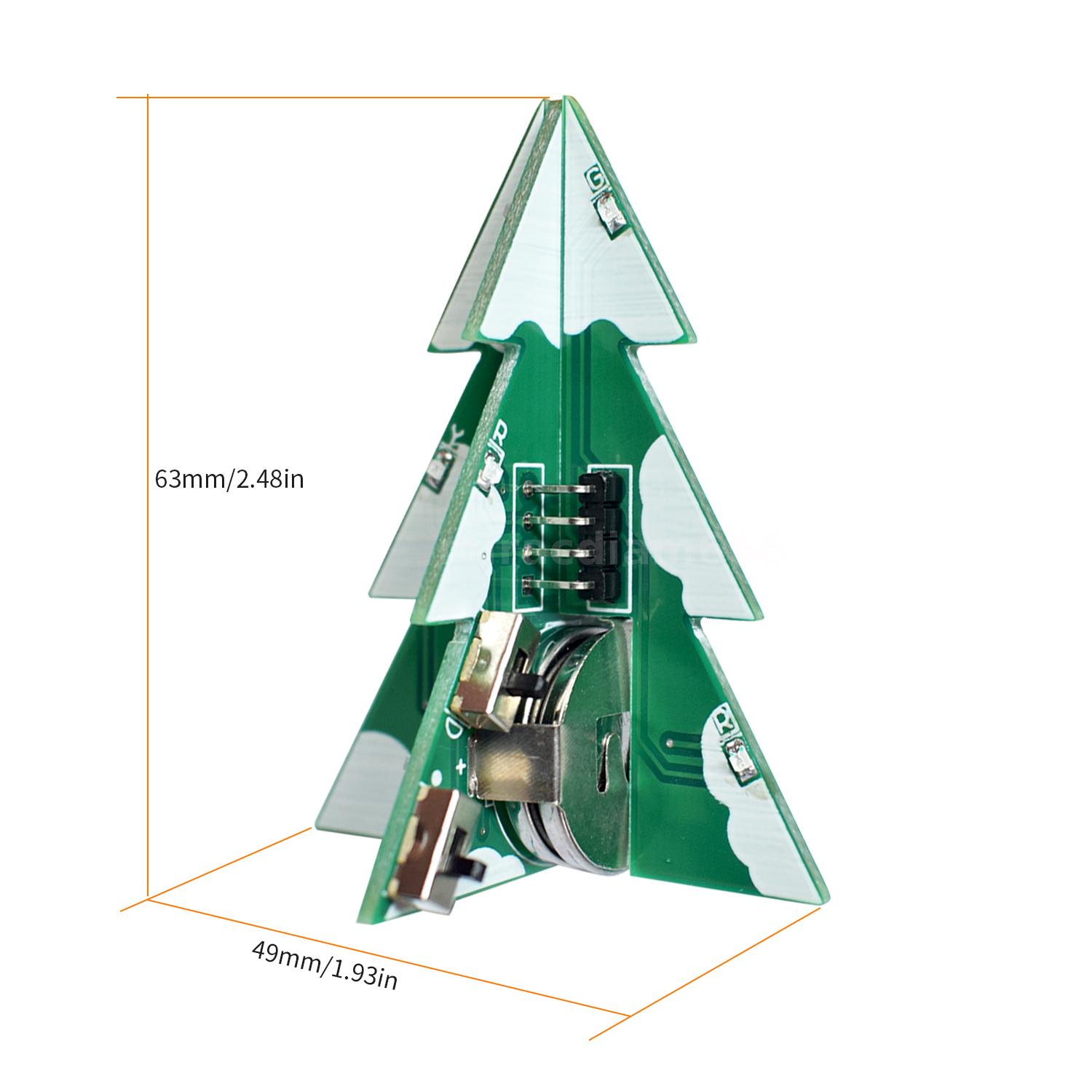 DIY Full Color Changing LED Acrylic Christmas Tree Electronic Learning ...