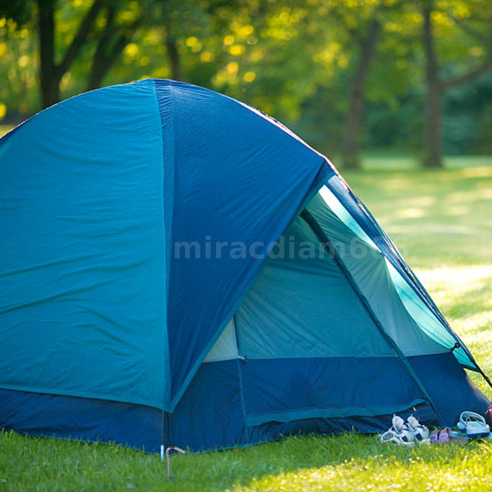 6pcs Titanium Tent Pegs Titanium Tent Nails Outdoor Camping Tent J7L9