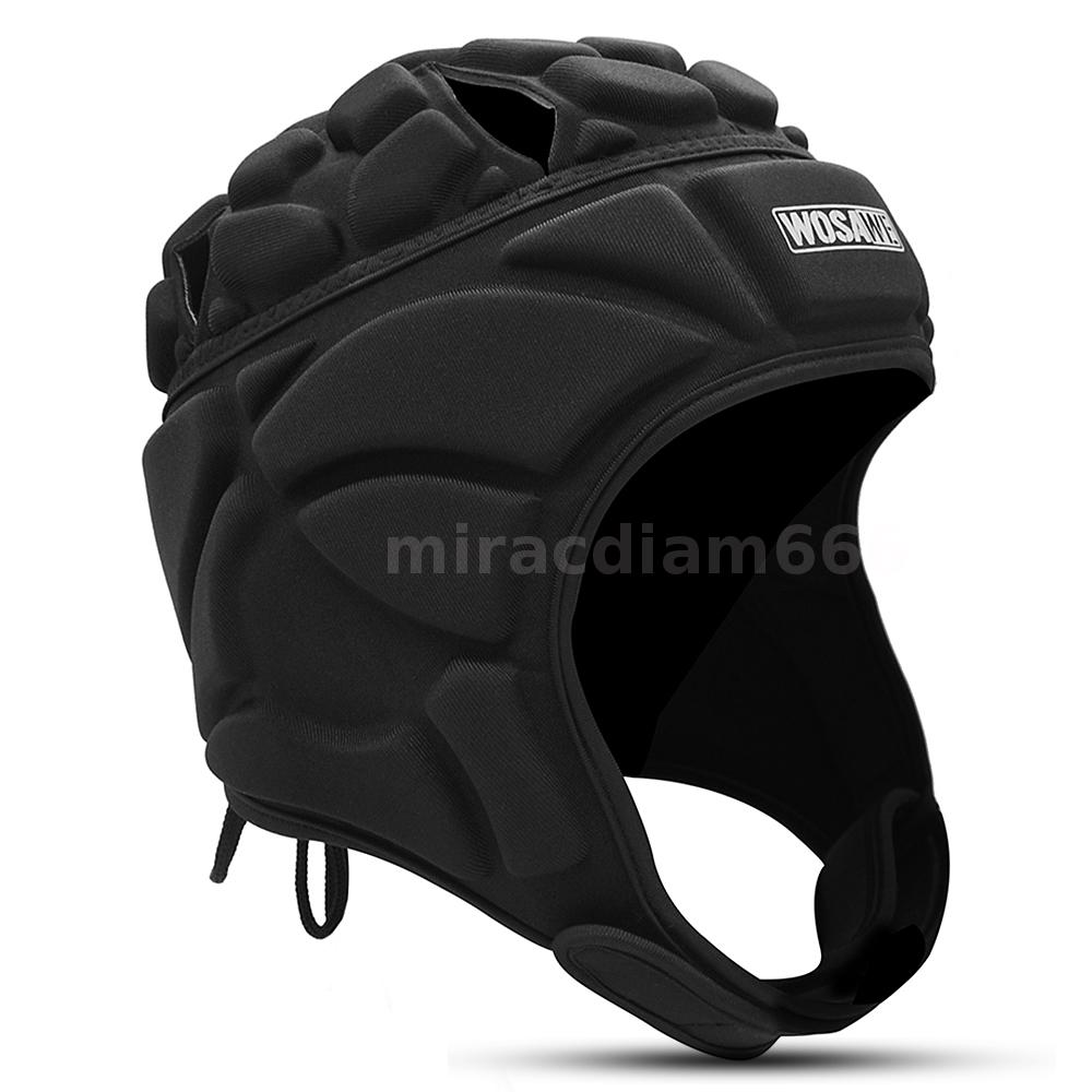 Adjustable Goalkeeper Helmet Sports Football Soccer Goalie Helmet T6U2